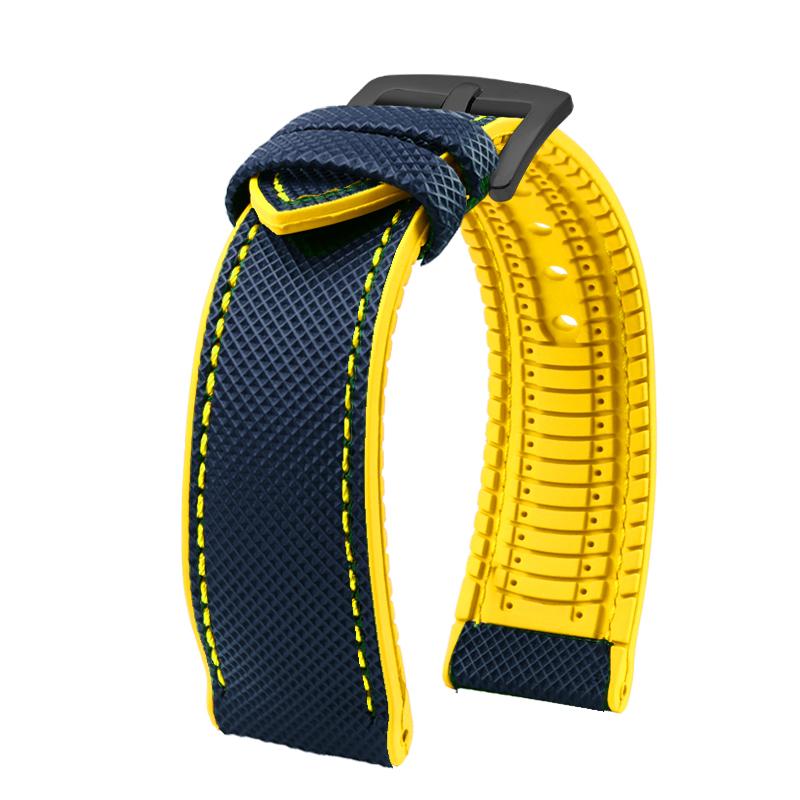 Klassisches 20 mm 21 mm 22 mm Canvas-Nylon für Seiko-Uhren. Gummiband, wasserdichtes Armband für Herren, für Tissot, Citizen, Mido, Uhrenzubehör