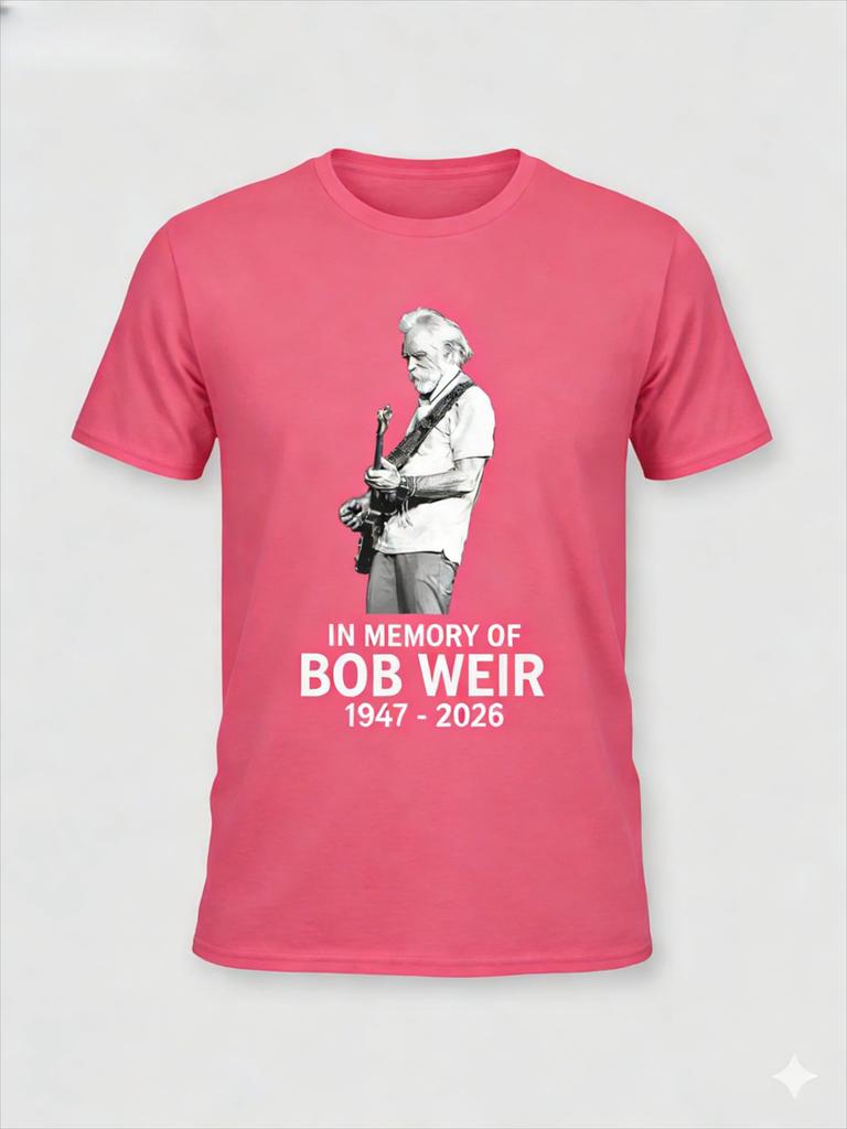 SpringSummer 2026 New Hot Rip Bob Weir 19472026 Tshirt S4XL Commemorating Rock Legend Comfortable Breathable Short Sleeve Top