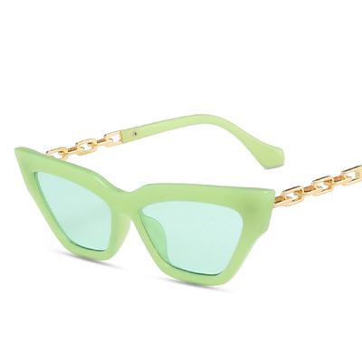 New Fashion Sunglasses Women Cat Eye Shape Metal Chain Leg Sun Glasses Women European American Style Women’s Sunglasses