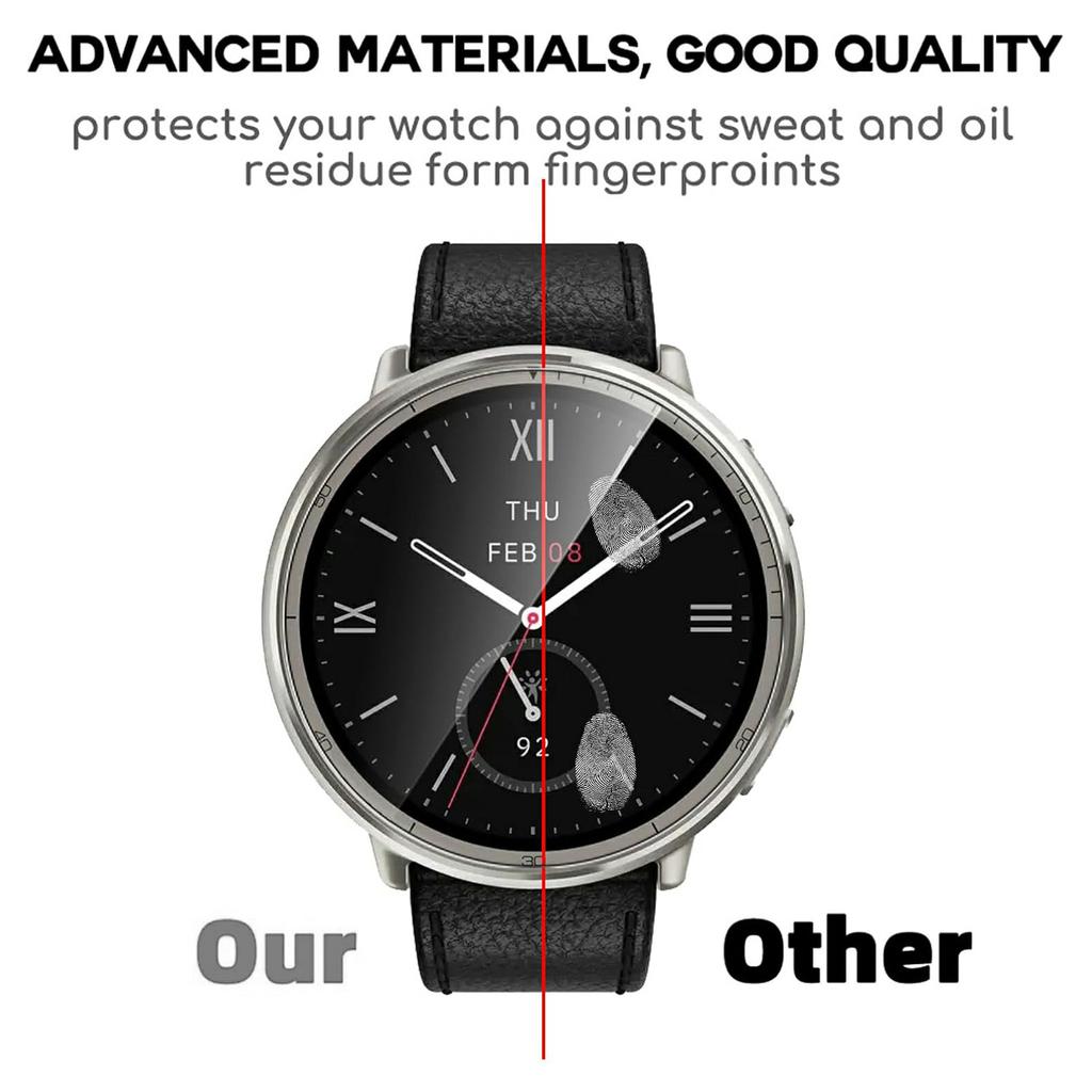 3Pcs For Huami Amazfit Active 2 TPU Watch Screen Protector Anti Scratch HD Clear Hydrogel Film