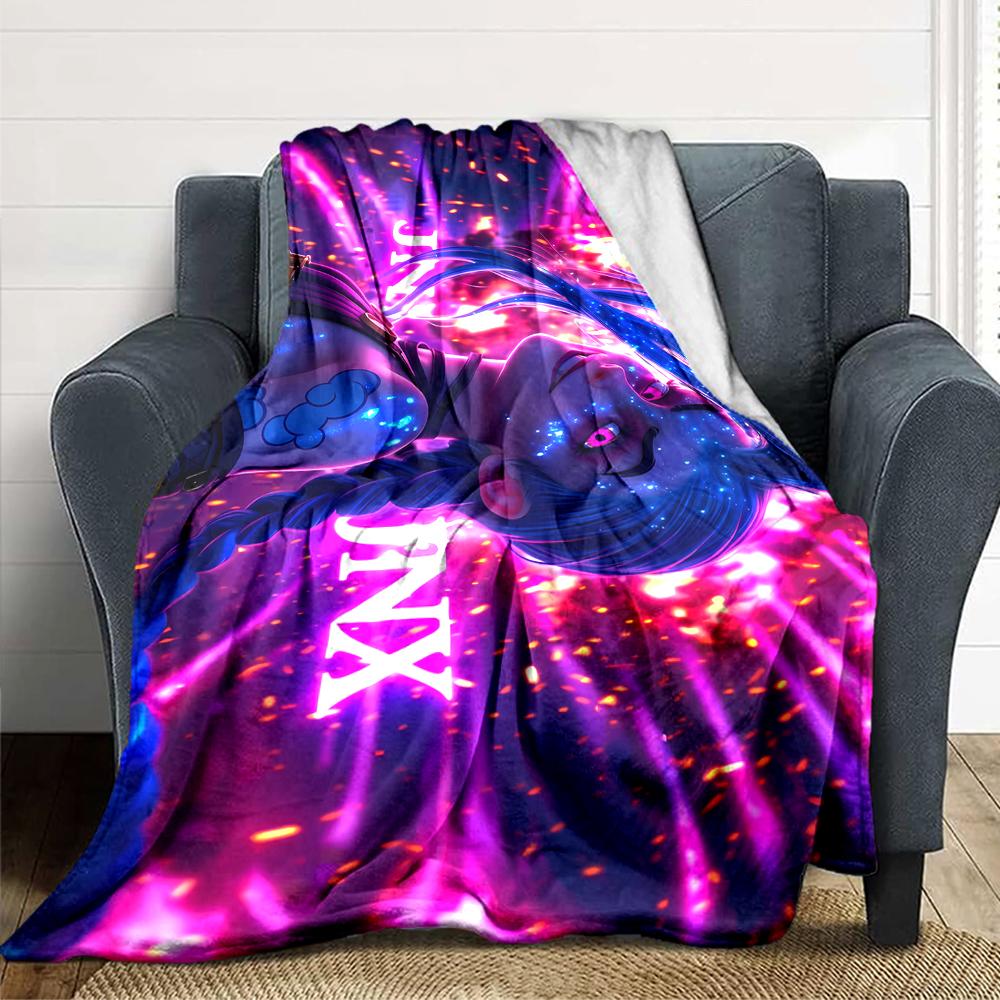1Pc Energetic Neon Lights Blanket Soft Throw Blanket For Home Bedroom Bed Sofa Travel Office Solid Christmas Blanket