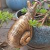 Vintage Climbing Snail Flower Pot Resins Ornaments Mini Snail Figurine Collection Decoration Home Garden Courtyard Art Ornaments