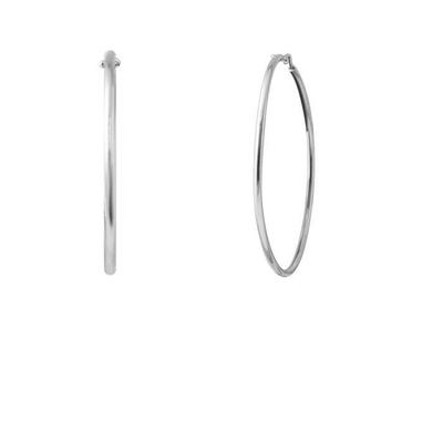 Creole Earrings - LOVA LOLA VAN DER KEEN - 925 Sterling Silver - Diameter 6.5 Mm - 2 Year Warranty