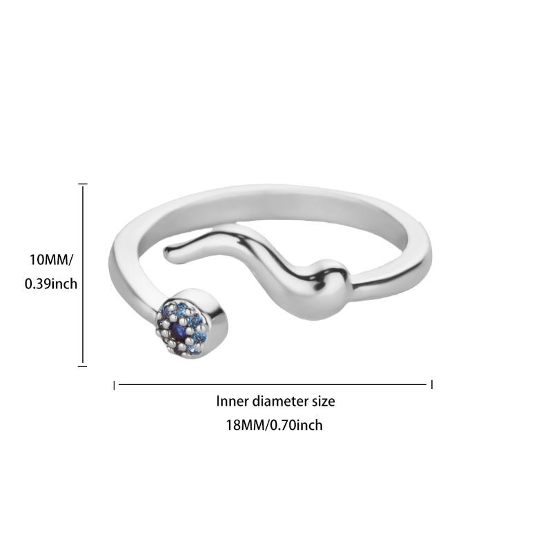 Hot-selling k gold-plated ring women's cross diamond-set ring adjustable and simple