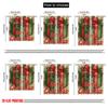 2pcs,2D Plane Printing Print Curtains Holly Berries & Gift Box Versatile Durable Polyester (without Rod) Festive Use for Living