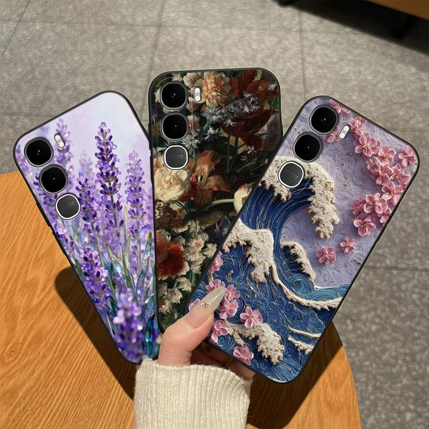 For Vivo Y31 Y31D Y31S 4G 5G Phone Case Gradient Bow Heart Matte Silicone Anti Fingerprint Cover For Vivo Y 31 Top Quality Funda