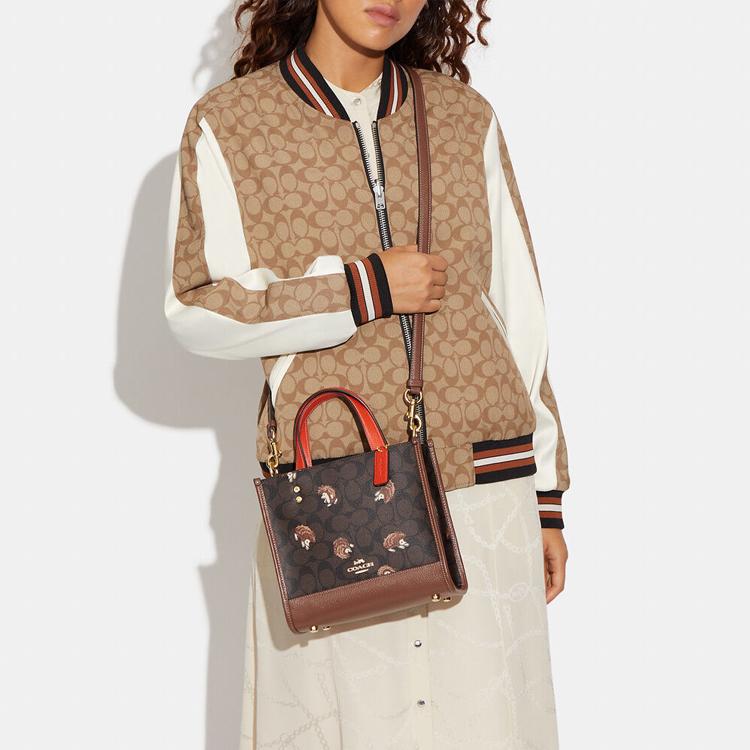 New COACH Cow Leather Tote Bag Shopping Bag Shoulder Bag Crossbody Bag Handbag Regular Women's Monogram Brown CC769-IMOSN