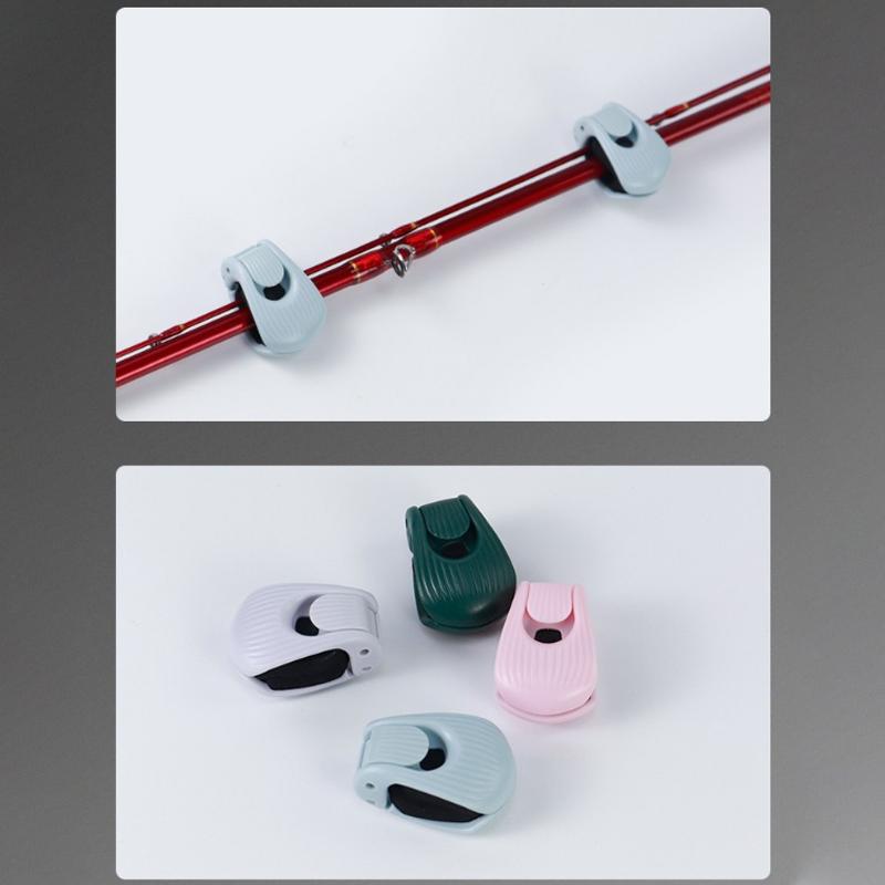 1/2/4Pcs Fishing Rod Holder Fixer Clip Portable Lure Rod Bundling Clamp Beach Fishing Pole Holder Fishing Tools Compact Design