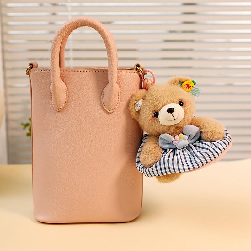Cute Clothes Bear Little Rabbit Plush Doll Pendant Keychain Book Packaging Decoration Doll Bag Hanging Decoration Gift