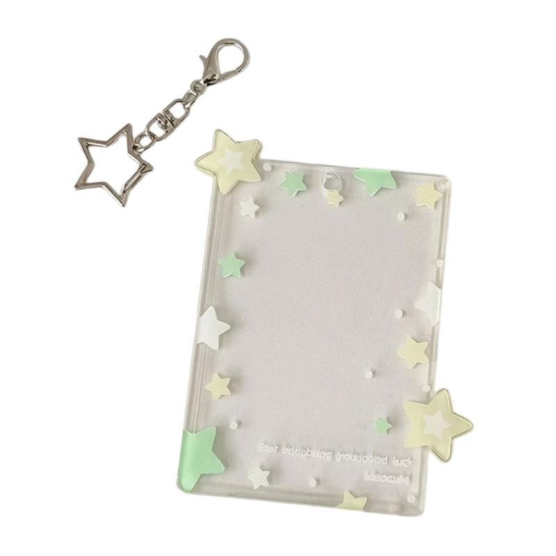 3 Inch Photo Card Pouches Photo Card Protector Sleeve Mini Photo Protector With Carry Hook For Backpacks Key Organizes