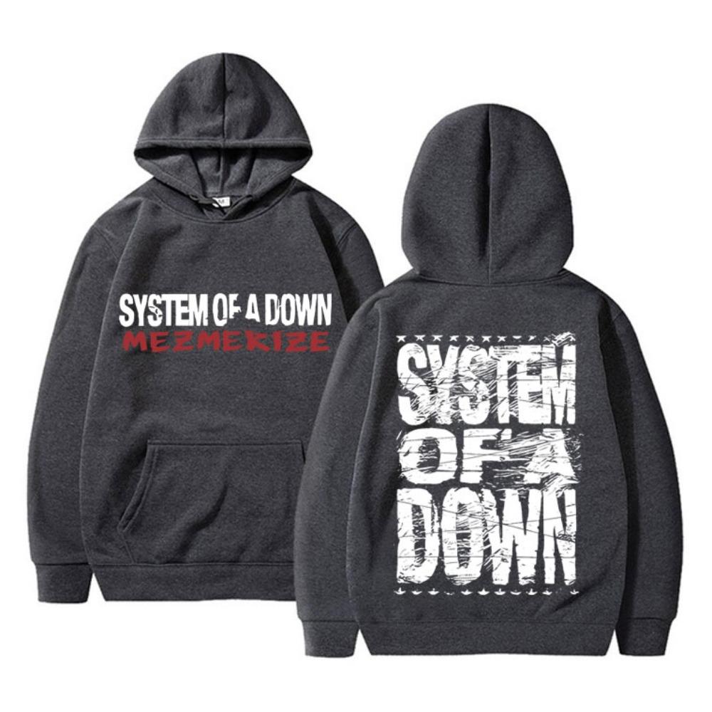 Vintage Rock Band Print Hoodie Men Women Alternative Metal Music Sweatshirt Men's Gothic Hoodies Top
