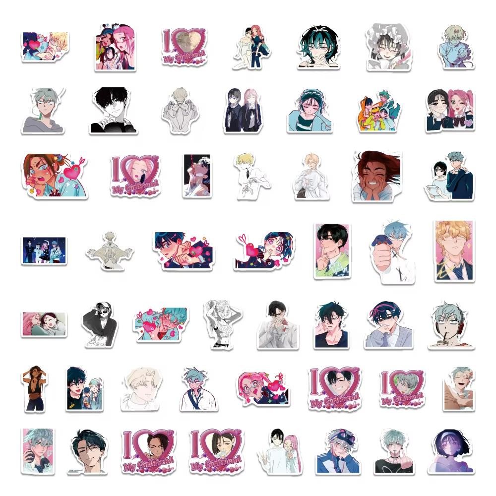 

50/92pcs Alien Stage Aesthetics Cartoon Waterproof Vinyl Cards Stickers for Boys Girls Water Bottles Laptop Suitcase for Party