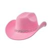 Rhinestone Necklace Decorated Cowgirl Hats for Women Girls Western Style Photo Props Jazz Hats Party Dress Caps Panama Hats