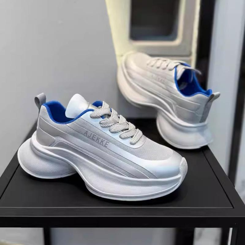 Men's casual high-end summer new thick-soled fashion low-top comfortable versatile trendy shoes breathable dad shoes men's shoes