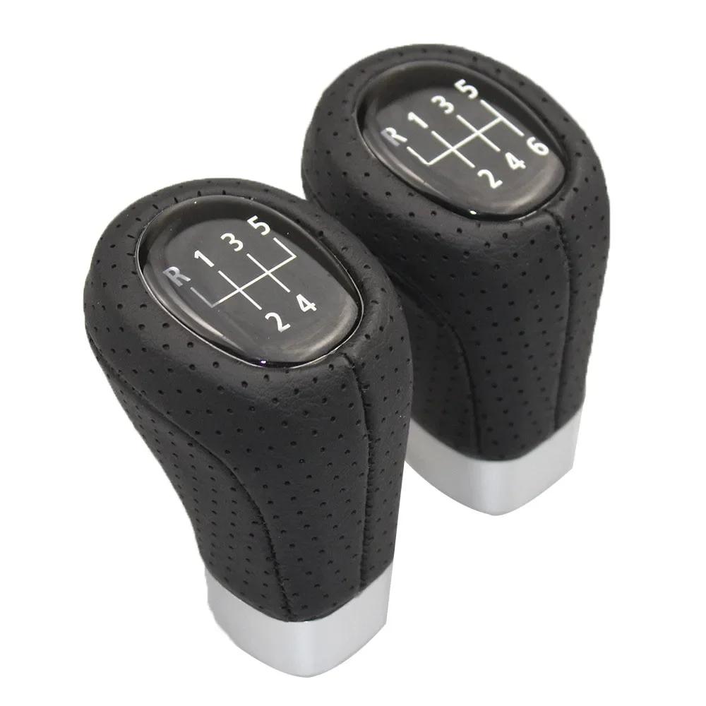 5 / 6 Speed Car Gear Shift Knob Head Leather Stick Shifter Lever HandBall For BMW M SPORT For BMW 1' 3' E81 E82 E90 E91 E92