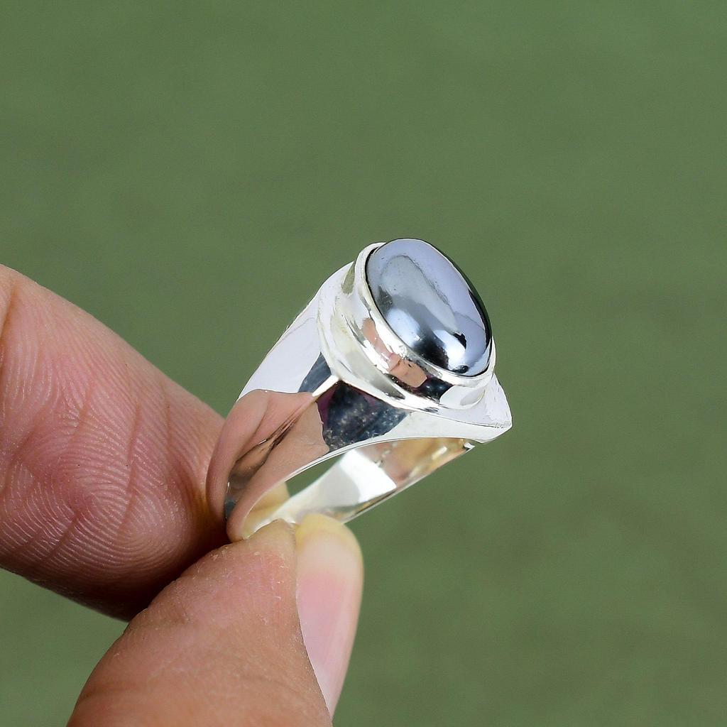 Schungit Ring 925 Sterling Silber Ring Schöner Schmuck Sehr Hübscher Edelsteinring Handgefertigter Boho Schmuck Geschenk Für Papa In Ringgröße Erhältlich
