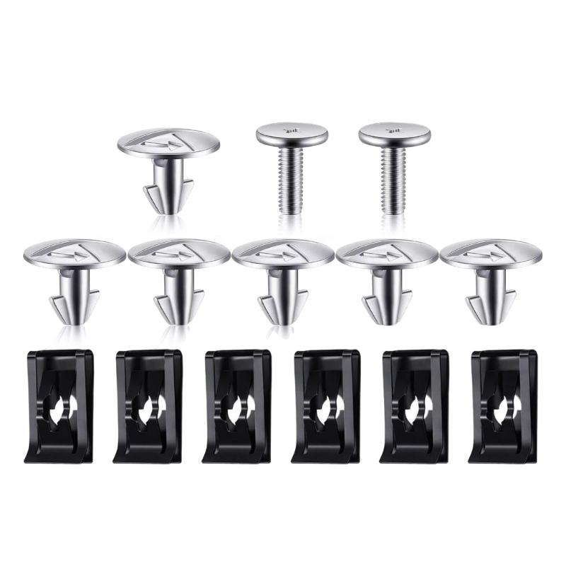 Highly Strength Lower Engine Cover Bolt Pin Screws Radiator Access Cover Pin Clips for 90674TY2A01 Easy to Install 1