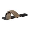 Thick-bottomed Fairy Wind Slippers 22 Years Old Summer New Beaded Open-toed Outer Wear Beautiful One-word Cool Slippers