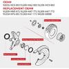 Front Wheel Bearings Seals For Honda FourTrax 300 Rancher 350 400 420 Only For 4X4, OEM# 91051-HC5-003 91209-HN2-003 91256-HC5-003