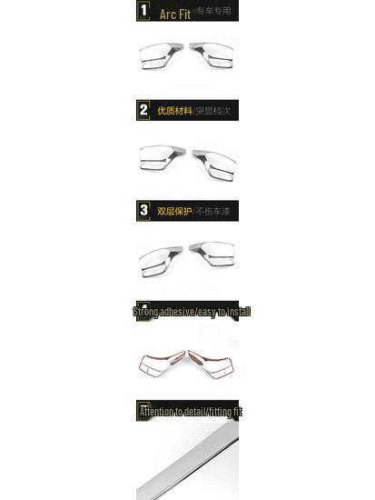 Fits 18 Models: Reina Taillight & Trunk Electroplated Decorative Frame Sequin Sticker