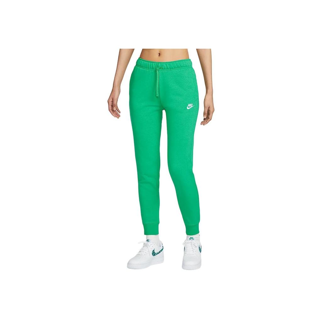 Nike Solid Color Outdoor Casual Elastic Drawstring Jogger Pants Women Bottoms Green DQ5192-324