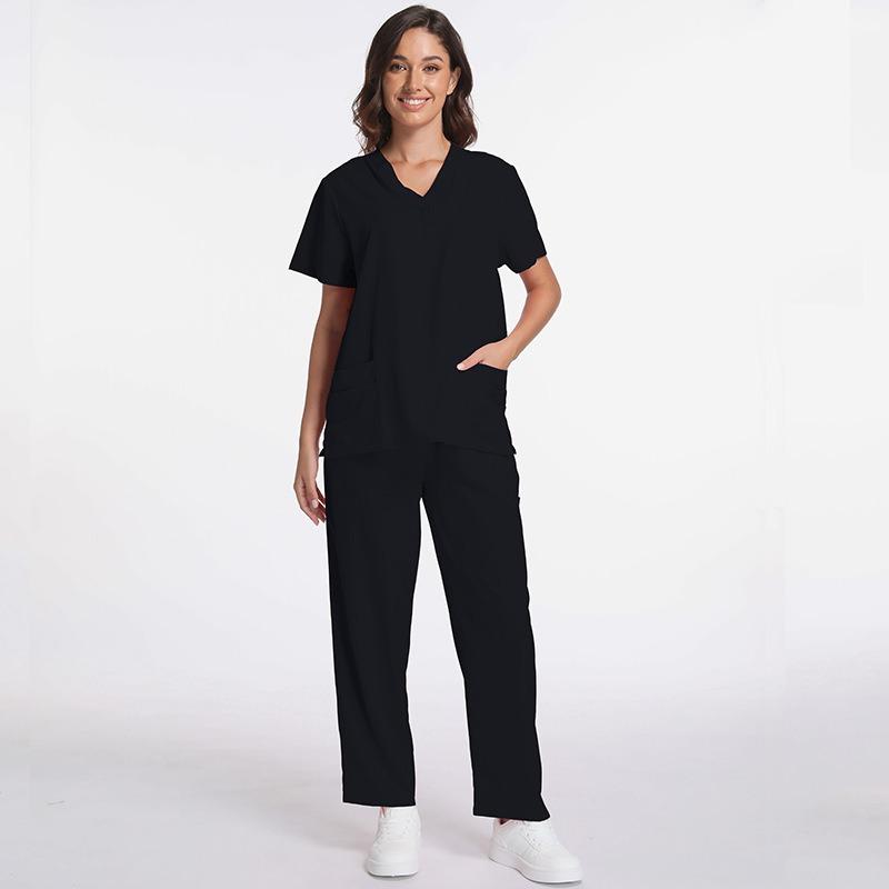 Women's Short Sleeve Scrub Top for Dental Operating Room – Nurse & Doctor Medical Workwear for Healthcare Staff