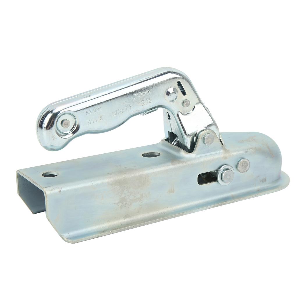 2in Straight Tongue Trailer Coupler 800KG Capacity Steel Construction for RV Boat Camper