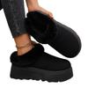 Thick-soled Heightened Snow Boots, Toe Slippers, Women's 2025 New Winter Plush Cotton Slippers