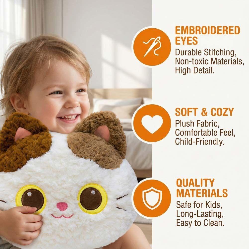 Home Decoration Stuffed Cat Pillow Bedroom Sofa Cat Throw Pillows  Children's Pillow Toys