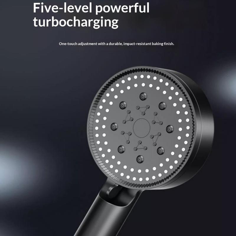 1Pcs 5 Modes Adjustable Filter Shower Head High Pressure Shower Head Bathroom Shower Head Accessories Sprayer