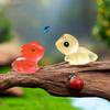 4Pcs Glowing In Dark Reptile Figurines Decoration Handmade Resins Craft For Bedroom Shelf Desk DIY Collection Ornaments