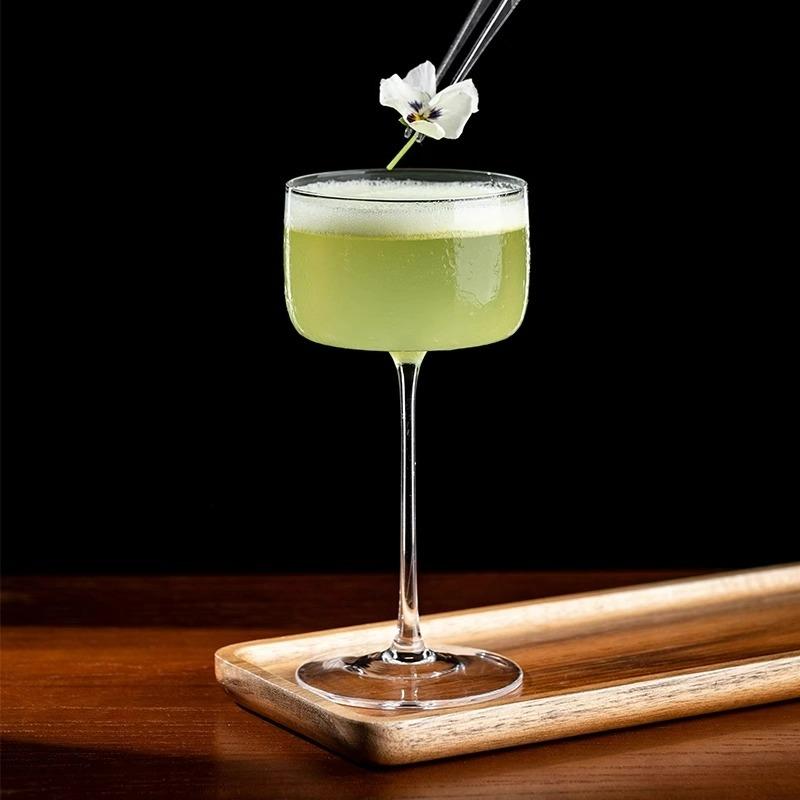 Creative Cocktail Glasses Cups,Square Martini Glass Cup,Thin Margarita Glasses Cup,Glass Goblet,Bar Kitchen Accessories