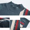 Women's Knitted Sweater Pullover 2023 New Autumn Winter Korean Color Matching Mid Length Knit Bottoming Shirt Female Tops Jumper