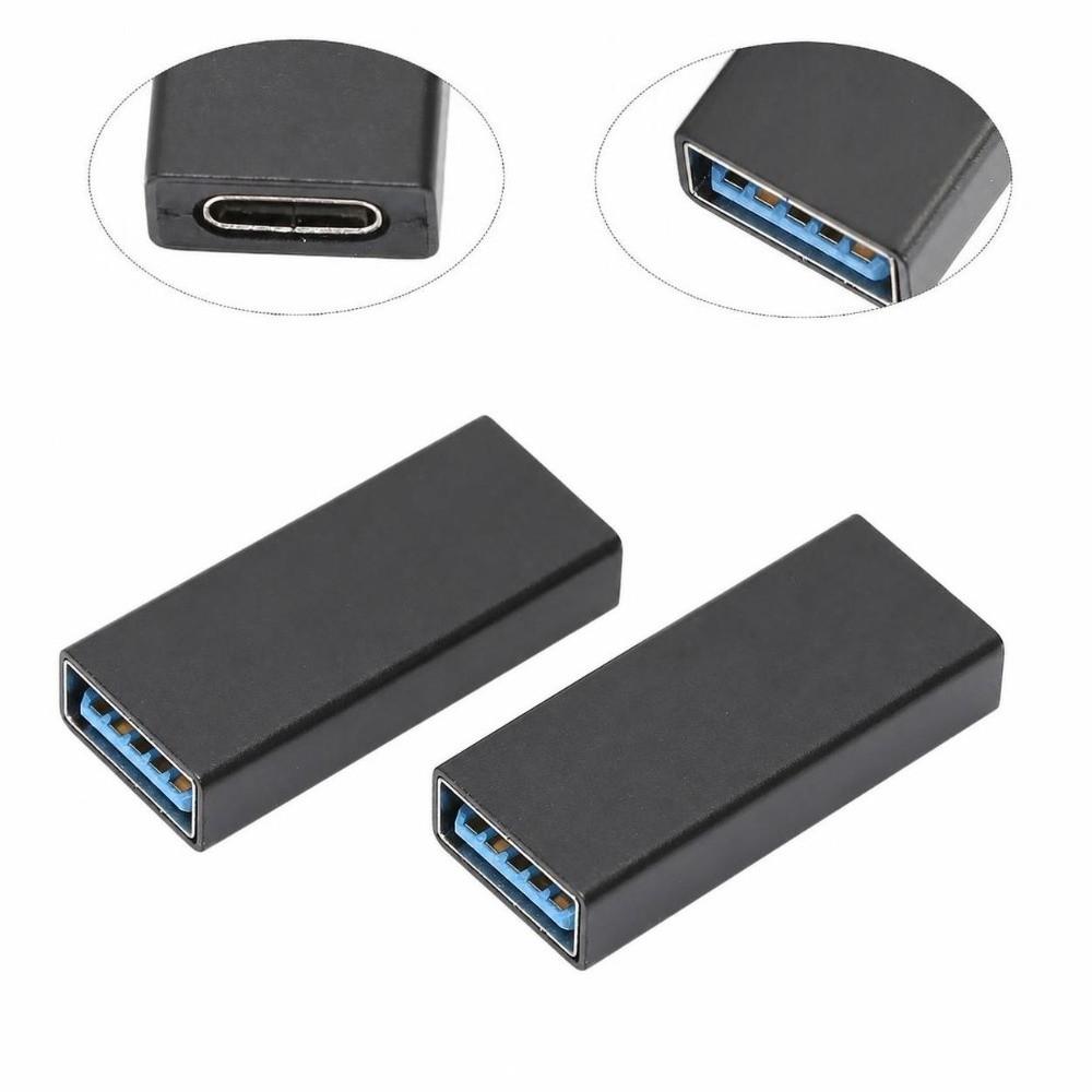 2PCS Dual-purpose for Charging & Data Type C To USB Connector for Smartphones