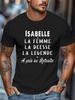 L HOMME LE MYTHE LA LEGENDE Crinkle Plus Size Men'S T-Shirt