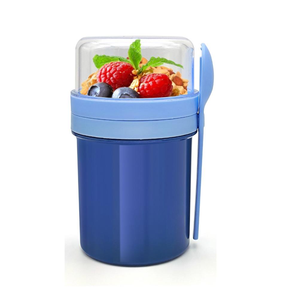 With Spoon Breakfast Cup Dressing Holder Yogurt Container Portable Oatmeal Cup School