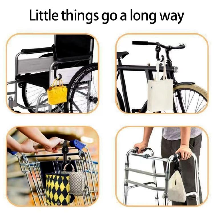 Practical Hook With Adjustable Strap For Including Scooters And Strollers Reliable Plastic Construction Hanger