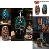 Exquisite Ceramic Backflow Waterfall Smoke Incense Burner For Serene Meditation Spaces