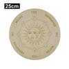 Astrology Game Playing Plate Carved Divination Pendulum Board with Stars Moon Metaphysical Healing Meditation Board