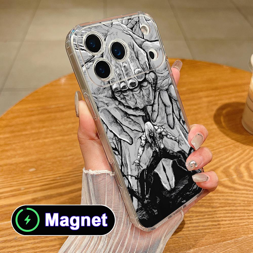 

JJK Mahito Phone Case for iPhone 17 16 15 14 13 12 11 Air Pro Max Plus Mini Soft TPU Clear Magsafe Cover iPhone 11 Pro Max