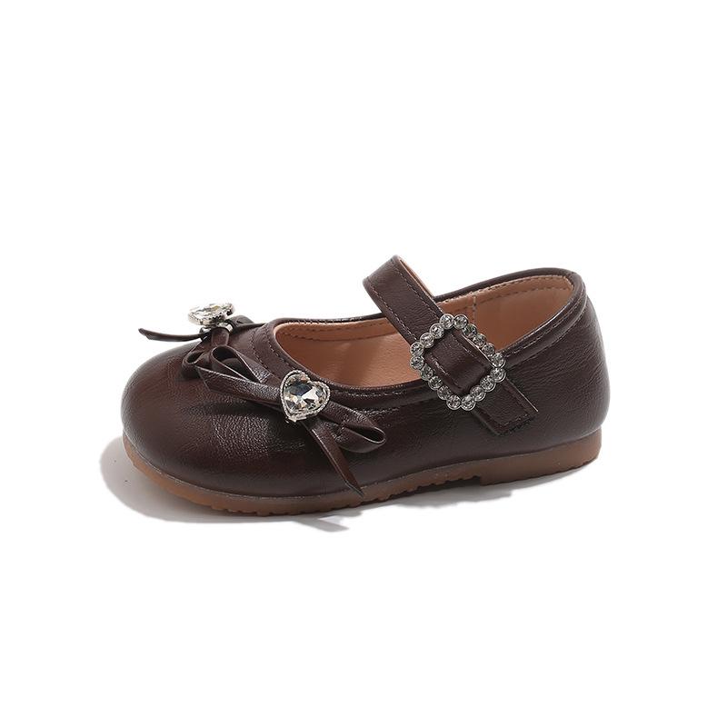 2026 Spring Girl's Bow Princess Leather Flats - Cute & Trendy Low-Cut Shoes