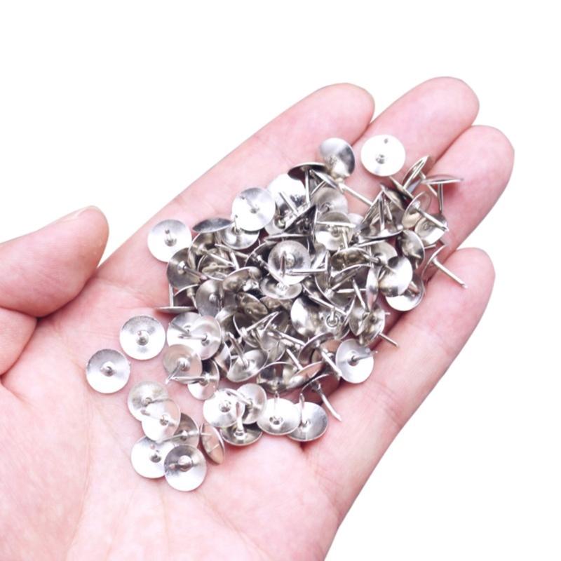 100Pcs Colors Push Pins Colorful Decorative Thumb Tacks Roundness Head Push Pins