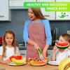 Watermelon Slicer Cutter Stainless Steel Color Non-slip Plastic Wrap Handle Not Hurt Hands Cantaloupe Kitchen Fruit Cutting Tool