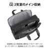 Ace Gene Business Bag, Retentory, 40cm, A4 Size, Single Compartment, Fits 13-inch PCs, Set-Up, 55161 01, Black