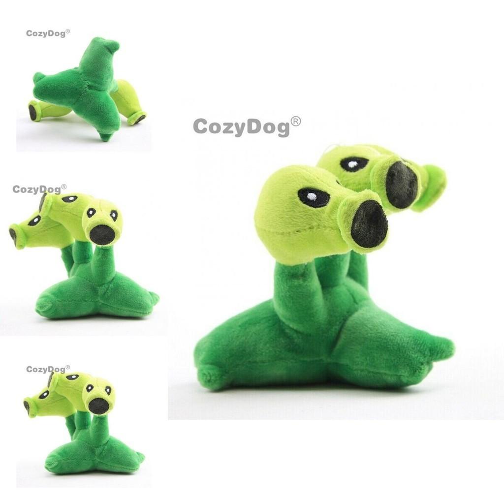 Plush Threepeater Plant Vs Zombies Doll 17cm Stuffed Toy For Kids' Gifts