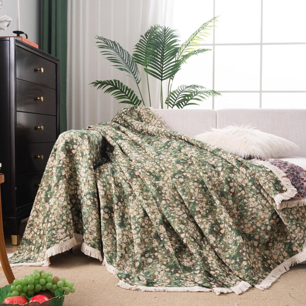 Imanqi Yun Japanische Quaste Sofabezug - Grün, Universell für alle Jahreszeiten