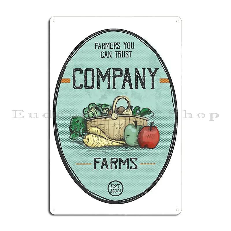 Company Farms  Easykiel Art Metal Signs Design Rusty Garage Plaques Club Tin Sign Poster
