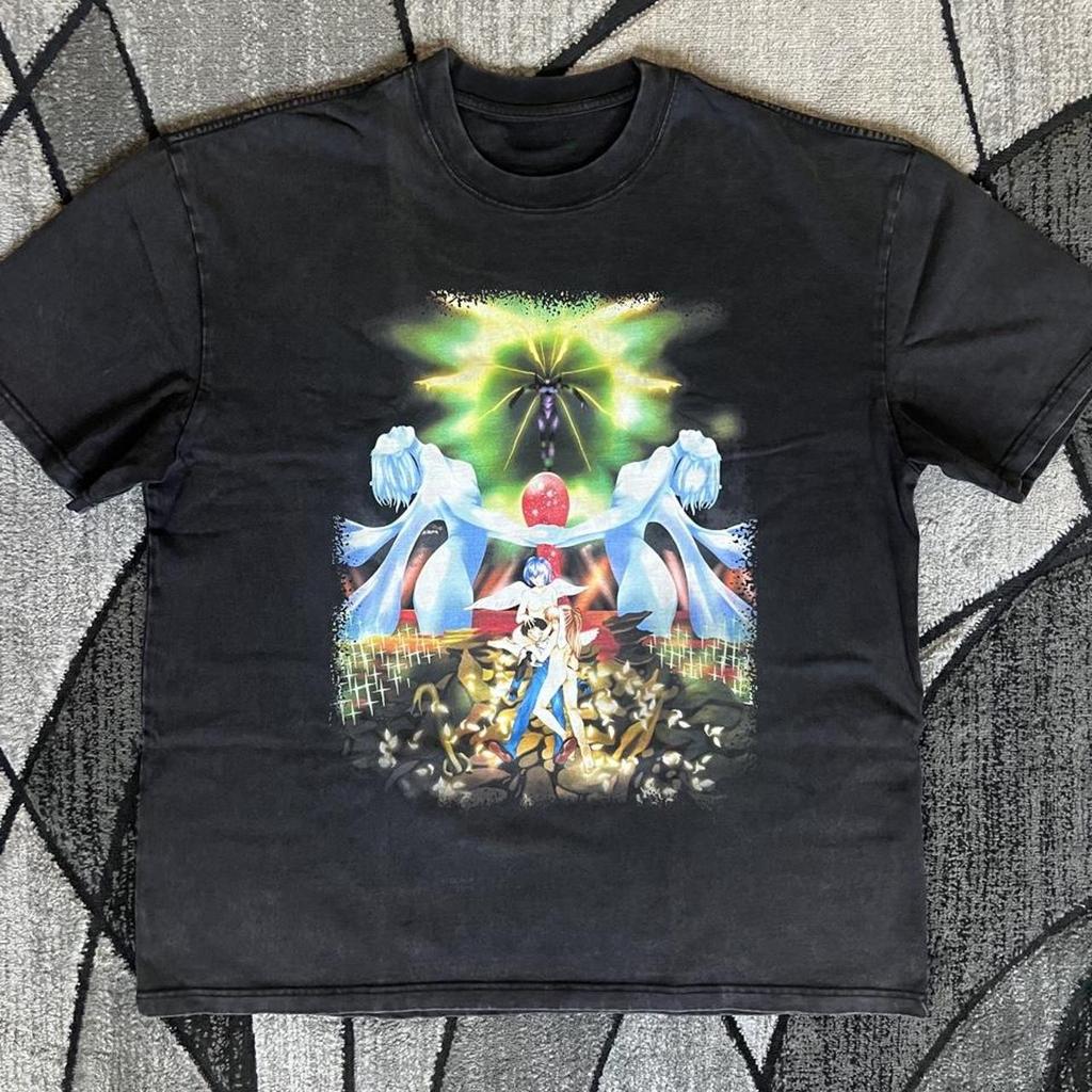 2026 Summer New Arrival Evangelion Pattern Street Style Print ShortSleeve TShirt Y2k Style Suitable For Both Unisex And Unisex