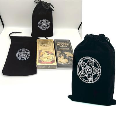 1Pc Velvet Tarocchi Oracolo Carte Borsa Portaoggetti Rune Costellazione Strega Divinazione Accessori Gioielli Dadi Borsa Con Coulisse
