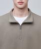 Musinsa Standard Oversized Half Zip Sweatshirt [Dusty Beige]